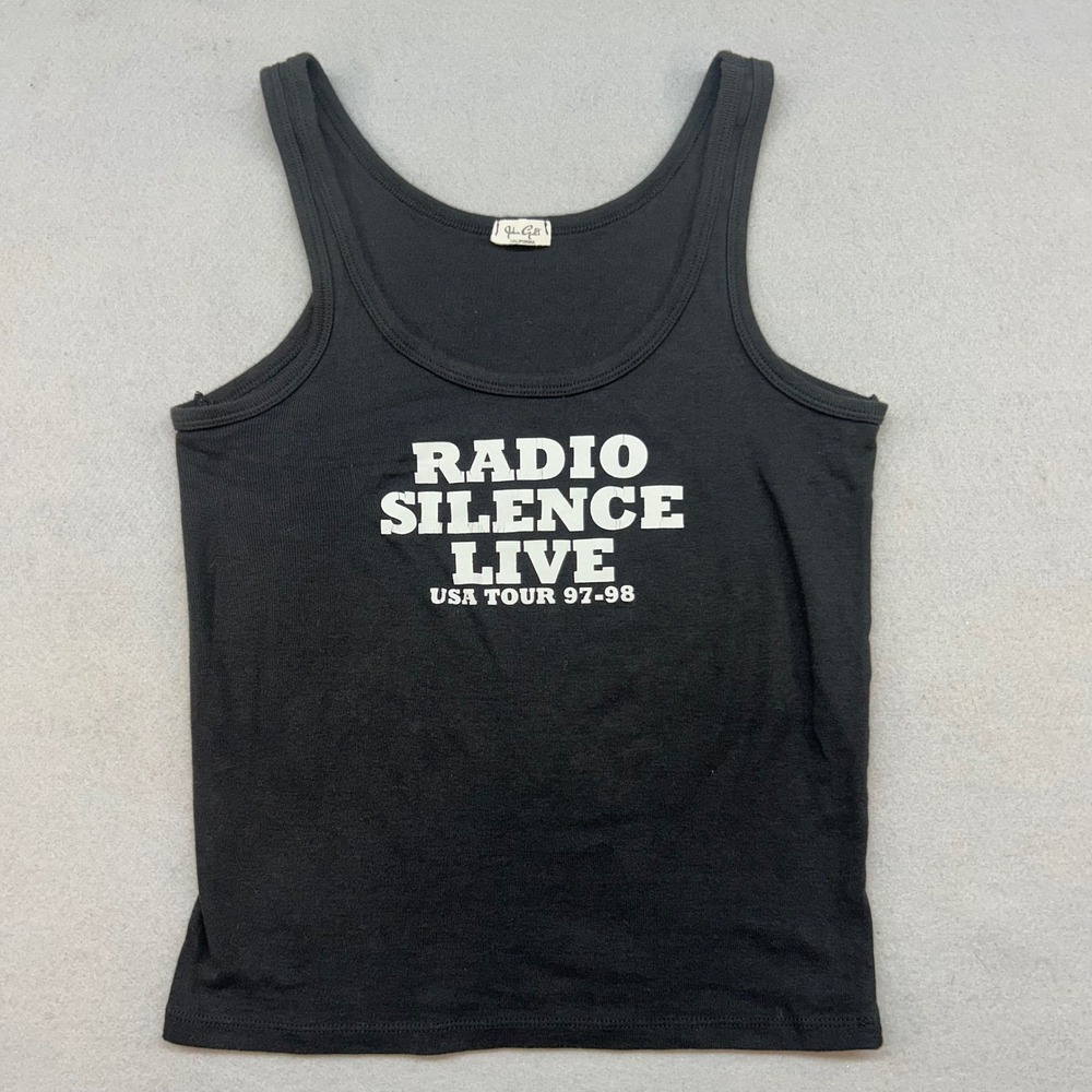 John Galt Brandy Melville Radio Silence Live USA Tour Tank Top Black MCH570-Z166